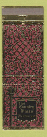 Matchbook Cover - Country Plaza Restaurant Oklahoma City OK Route 66