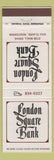Matchbook Cover - London Square Bank Eau Claire WI