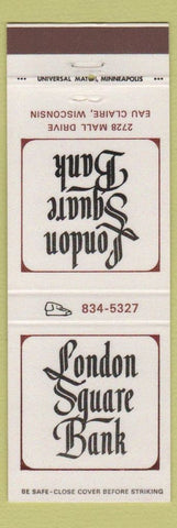 Matchbook Cover - London Square Bank Eau Claire WI