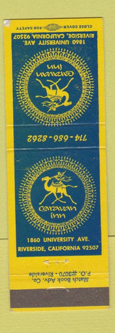 Matchbook Cover - Caravan Inn Riverside CA