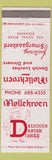 Matchbook Cover - Mollekroen Danish Dishes Solvang CA WEAR