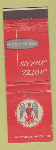 Matchbook Cover - Hotel Adams Phoenix AZ WEAR