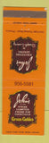 Matchbook Cover - John's Restaurant Green Gables Phoenix AZ