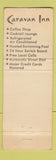 Matchbook Cover - Caravan Inn Riverside CA