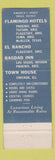 Matchbook Cover - Bagdad Inn Chicago IL Phoenix Las Vegas Flagstaff