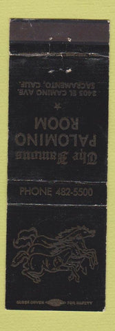 Matchbook Cover - Famous Palomino Room Sacramento CA WEAR