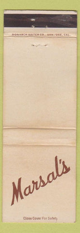 Matchbook Cover - Marsal's South Gate CA WEAR