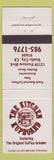 Matchbook Cover - The Kitchen Kupboard Studio City CA