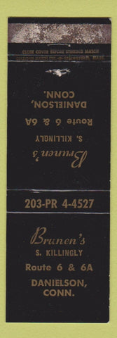 Matchbook Cover - Brunen's Danielson CT WEAR