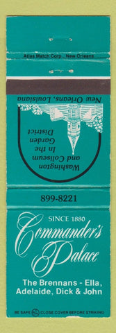 Matchbook Cover - Commander's Palace New Orleans LA