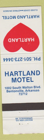 Matchbook Cover - Hartland Motel Bentonville AR
