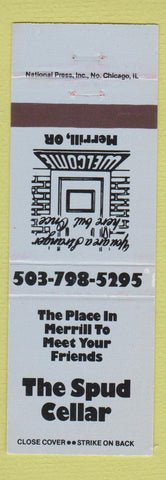 Matchbook Cover - Spud Cellar Merrill OR
