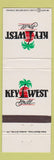 Matchbook Cover - Key West Grill Addison Arlington TX Clearwater FL