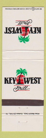 Matchbook Cover - Key West Grill Addison Arlington TX Clearwater FL