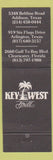 Matchbook Cover - Key West Grill Addison Arlington TX Clearwater FL