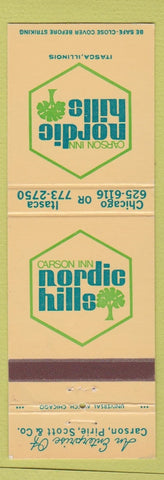 Matchbook Cover - Carson Inn Nordic Hills Itasca IL