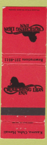 Matchbook Cover - Crouching Lion Inn Kaaawa Oahu Hawaii