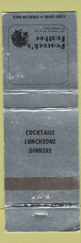 Matchbook Cover - Peacock and Feather North Andover MA restaurant WEAR