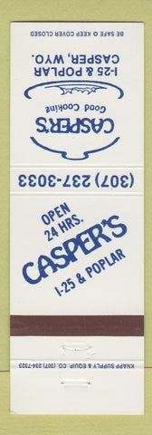 Matchbook Cover - Casper's Restaurant Casper WY