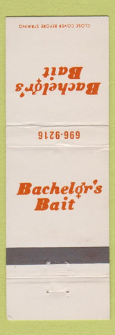 Matchbook Cover - Bachelor's Bait bar
