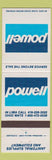 Matchbook Cover - Powell Janitorial Supply Equipment Lima OH