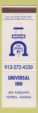 Matchbook Cover - Universal Inn Topeka KS