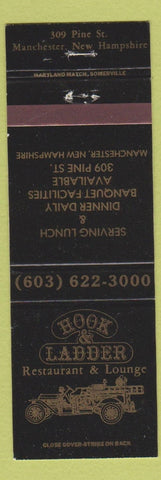 Matchbook Cover - Hook and Ladder Restaurant Manchester NH