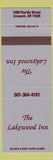 Matchbook Cover - Lakewood Inn Crossett AR