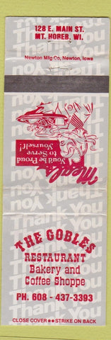 Matchbook Cover - Gobles Restaurant Mount Horeb WI