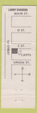 Matchbook Cover - Capps Decorating Center Fremont NE