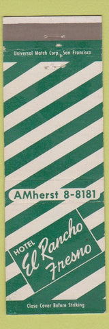 Matchbook Cover - Hotel El Rancho Fresno CA