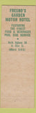 Matchbook Cover - Hotel El Rancho Fresno CA