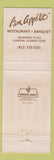 Matchbook Cover - Bon Appetit Dunedin FL WEAR