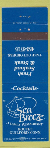 Matchbook Cover - Sea Breeze Restaurant Guilford CT WEAR