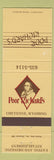 Matchbook Cover - Poor Richard's Restaurant Cheyenne WY