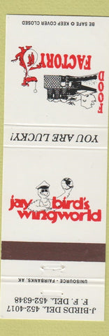Matchbook Cover - Jay Bird's Wing World