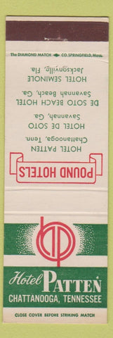 Matchbook Cover - Hotel Patten Chattanooga TN