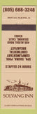 Matchbook Cover - Solvang Inn CA