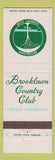 Matchbook Cover - Brooklawn Country Club Fairfield CT