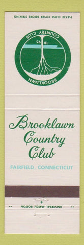 Matchbook Cover - Brooklawn Country Club Fairfield CT