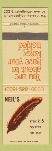 Matchbook Cover - Neil's Steak House Wildwood by the Sea NJ