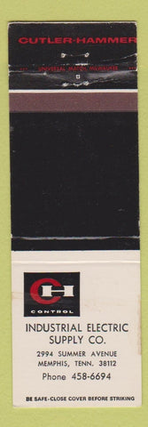 Matchbook Cover - Cutler Hammer Control Industrial Electric Memphis TN WEAR