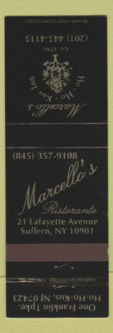 Matchbook Cover - Marcello's Ho Ho Kus Inn NJ Suffern NY