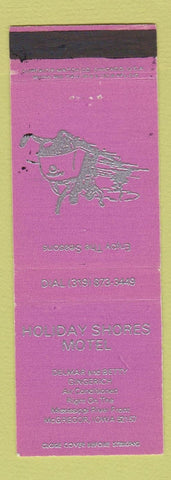 Matchbook Cover - Holiday Shores Motel McGregor IA snowmobile graphic
