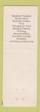 Matchbook Cover - Holiday Shores Motel McGregor IA snowmobile graphic