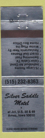 Matchbook Cover - Silver Saddle Motel Ames IA