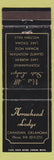 Matchbook Cover - Arrowhead Lodge Canadian OK WORN