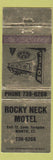 Matchbook Cover - Rocky Neck Motel Niantic CT WORN