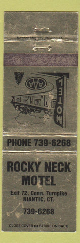Matchbook Cover - Rocky Neck Motel Niantic CT WORN