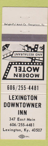 Matchbook Cover - Lexington Downtowner Inn Lexington KY